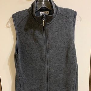 Magellan outdoors gray sweater vest zip up- medium